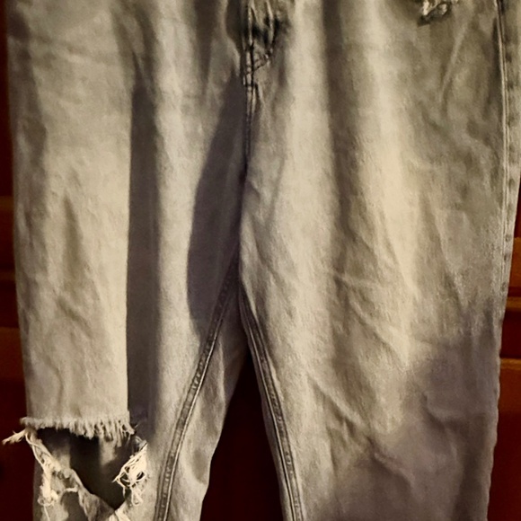 H&M Barrel Jeans Womens 12 Baggy Loose Fit Tapered Leg Denim Pants - Picture 2 of 8